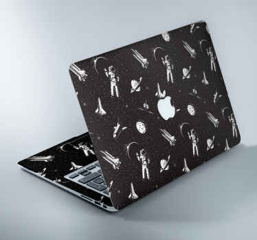 Vinilo Macbook astronauta - TenVinilo