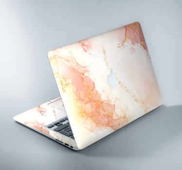 Pegatina para notebook marmol rosa - TenVinilo