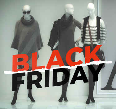 Viernes negro papel viernes negro pegatinas - TenVinilo