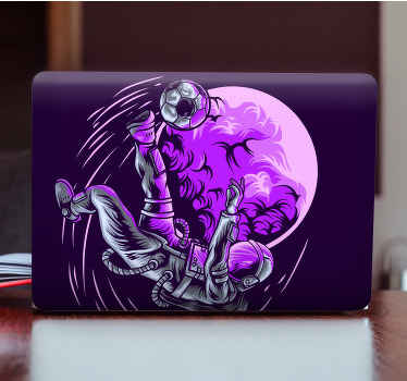 Astronaut hrající fotbalové přenosné kůže - TenStickers