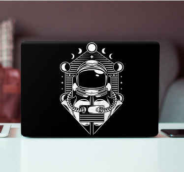Adesivo per laptop illustrazione astronauta - TenStickers