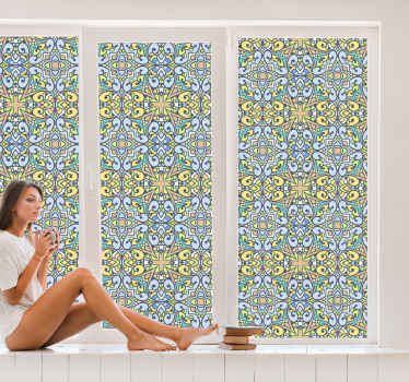 Vinilo para ventana de vitral decorativo - TenVinilo