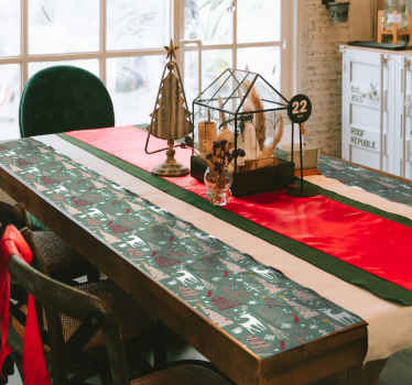 Forest Pattern Christmas sticker - TenStickers