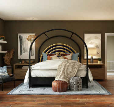 Naklejka do sypialni złote koła - TenStickers