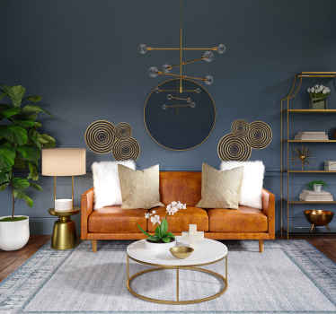 Złote dekoracje na ścianę - TenStickers