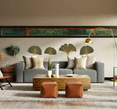 Naklejka liście miłorzębu japońskiego - TenStickers