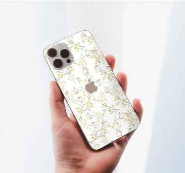 Autocollant iphone original de sticker de feuilles vertes - TenStickers