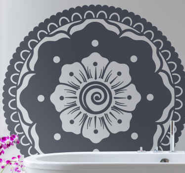 įmantri mandala su spiraliniu abstrakčiu lipduku - „Tenstickers“