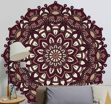 Complex Mandala Motif floral wall sticker - TenStickers