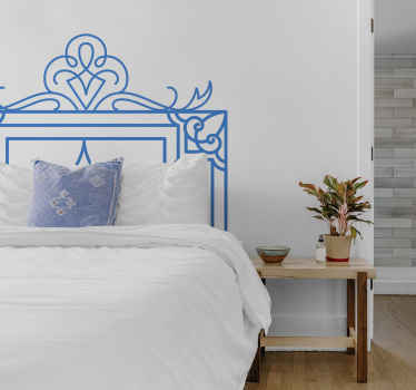 Vinilo cabecero de cama estilo vintage - TenVinilo