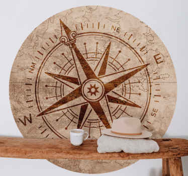 Compass Rose Design location sticker - TenStickers