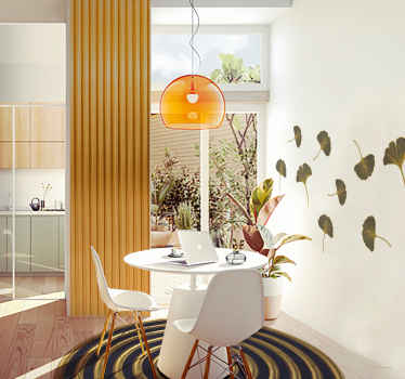 Naklejka liście miłorzębu japońskiego - TenStickers