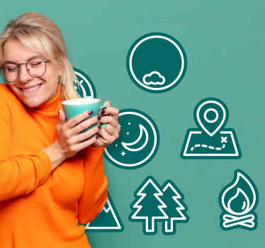 Nature Emblem Collection nature wall sticker - TenStickers