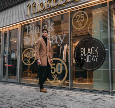 黑色星期五窗口贴纸 - TenStickers