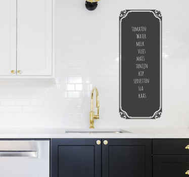 Schoolbord sticker vintage krijtboord - TenStickers