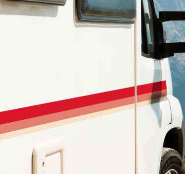 Säteiden asuntovaunu tarra - Tenstickers