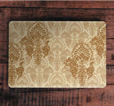 Autocolante para PC Antigo padrão desbotado de cor quente - TenStickers