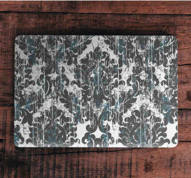 šedé tóny malé prvky vzor kůže notebooku - TenStickers