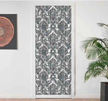 Tonuri de gri elemente mici model autocolant ușă - TenStickers