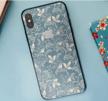 Naklejka na Iphone wzory kwiatowe - TenStickers