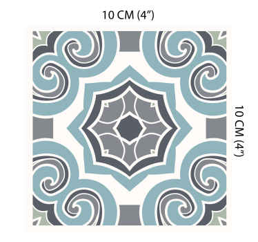 Portuguese style tile sticker - TenStickers