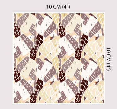 Geometrical abstract ktichen tile sticker - TenStickers