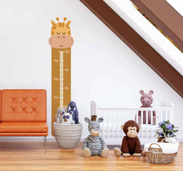 Sticker mural toise girafe boho - TenStickers