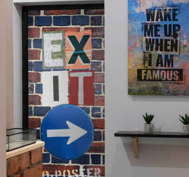 Urbana stenska nalepka za izhod - TenStickers