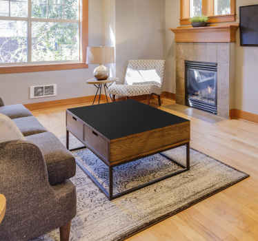 Adhésif meuble couleur noire - TenStickers