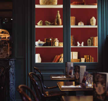 Adhésif meuble couleur rouge cerise - TenStickers