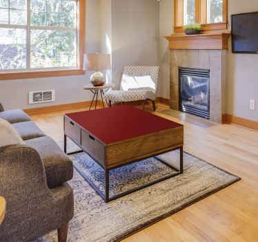 Adhésif meuble couleur rouge cerise - TenStickers