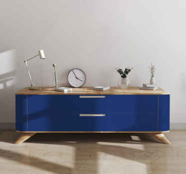 Adhésif meuble couleur bleu foncé - TenStickers