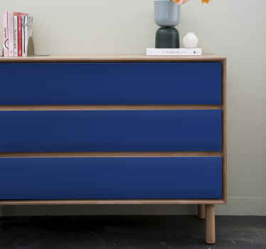 Adhésif meuble couleur bleu foncé - TenStickers