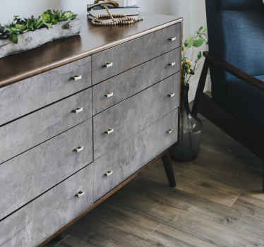 Autocollant meuble béton de style industriel - TenStickers