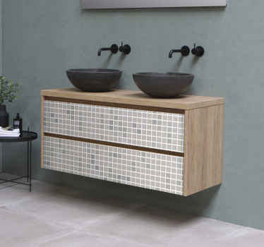 Autocollant meuble carreaux de ciment - TenStickers