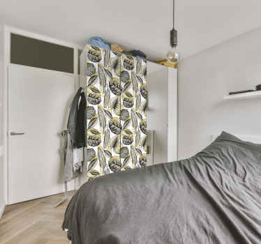 Adhésif meuble feuilles tropicales élégantes - TenStickers