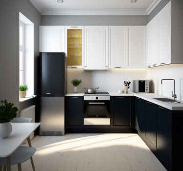 Adhésif meuble couleur noire - TenStickers