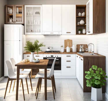 Adhésif meuble couleur blanche - TenStickers