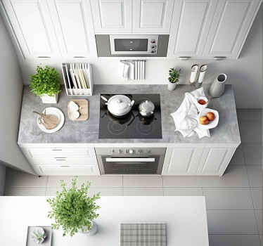 Autocollant meuble béton de style industriel - TenStickers