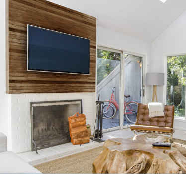 Sticker meuble texture bois - TenStickers