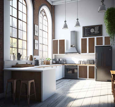 Adhésif meuble fer rouillé - TenStickers