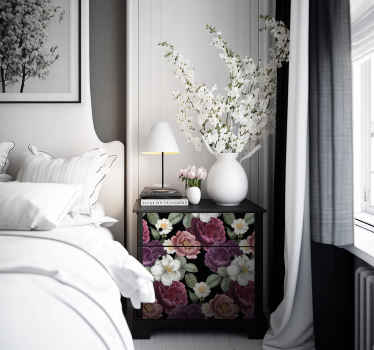 Sticker meuble fleurs de printemps - TenStickers