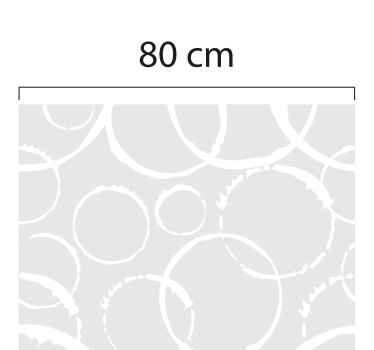 Sticker fenêtre cercles occultants - TenStickers