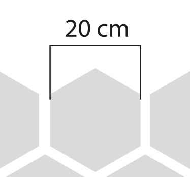 Sticker fenêtre hexagones transparents - TenStickers