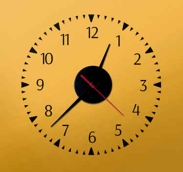 Minimalist Design clock wall sticker - TenStickers