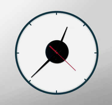 Sleek timepiece Style clock wall sticker - TenStickers