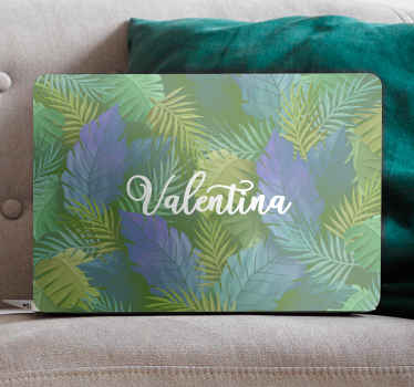 Custom Leaf Pattern laptop skin - TenStickers