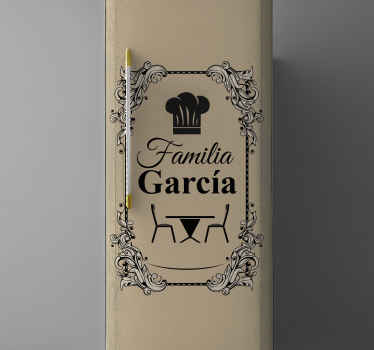 Vinilo para nevera vintage personalizado - TenVinilo