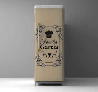 Vinilo para nevera vintage personalizado - TenVinilo