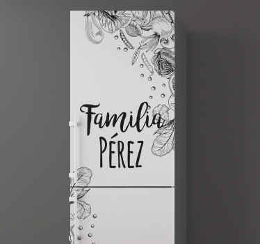 Vinilo para frigorífico dibujo personalizado - TenVinilo